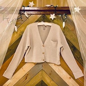 AE Soft & Sexy Plush Cropped Cardigan